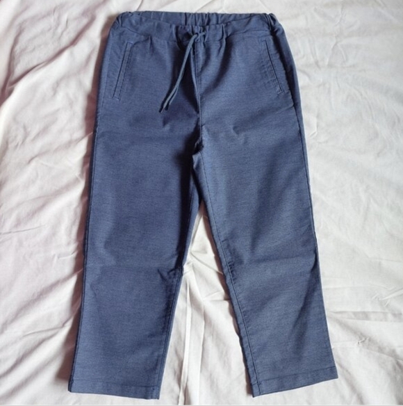 Forme Pants - SMALL Forme Blue Draw String Crop Capri Pants - CES